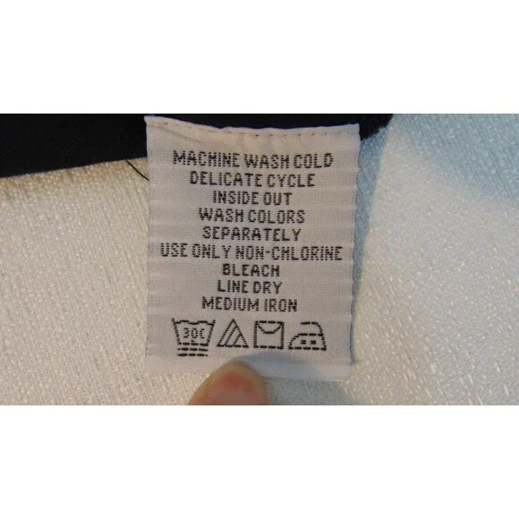 Chelsea Studio Black Embroidered Top Belt Women's Medium Babydoll Boho - Picture 9 of 10